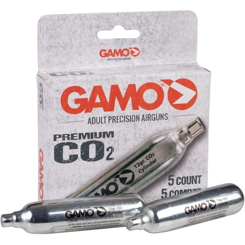 Gamo 12-Gram Replacement CO2 Canisters - 5 Pack  - GC02