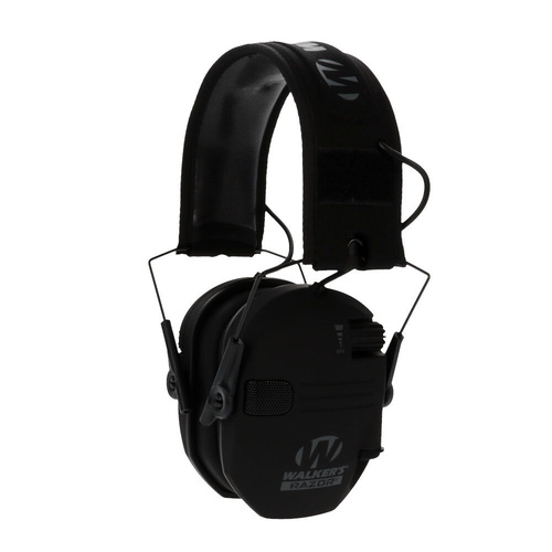 Walker's Razor Slim Electronic Earmuffs - Black Patriot Flag - GWP-RSEMPAT
