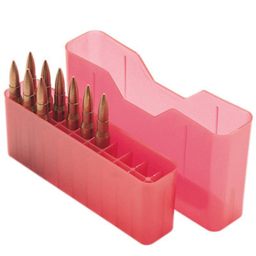 MTM Slip-Top Rifle Ammo Box - 20 Round 223 Rem, 204 Ruger, 222 Rem Mag - Red J20-XS-29