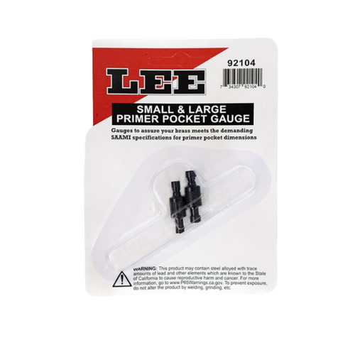 Lee Primer Pocket Gauge Set Small & Large SAAMI - LEE92104