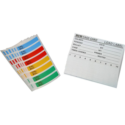 MTM - Universal Reloading Label for Rifle & Handgun Ammo Boxes 50 Pack - LL-1