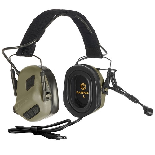 Earmor M32 PLUS Electronic Earmuffs With Microphone - Green - M32P-FG