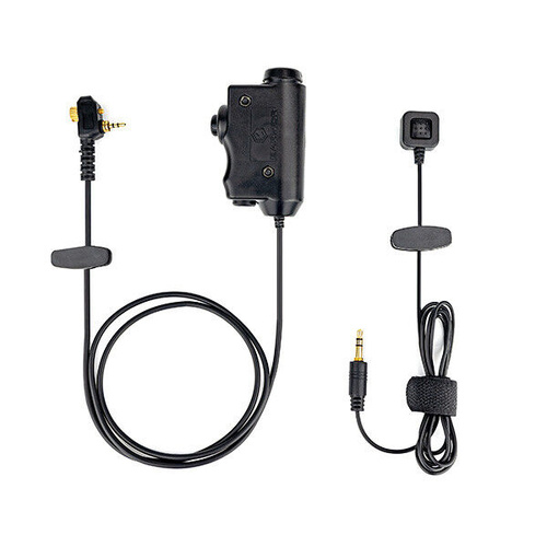 Earmor M52 Kenwood Tactical PTT With Finger Button - M52-KEN