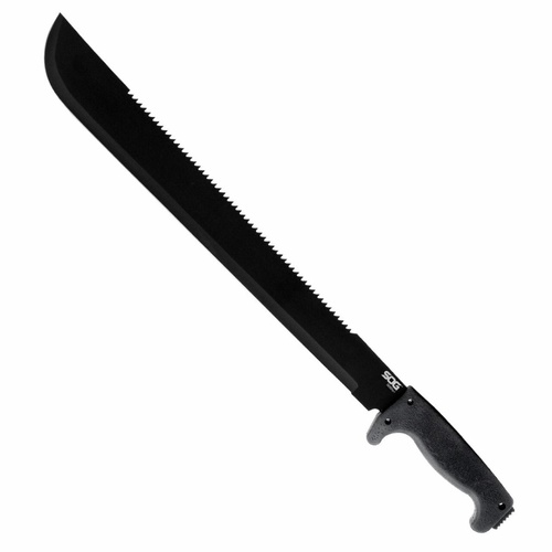SOG SOGfari Sawback Machete 13"  Kraton Handles - MC01-N
