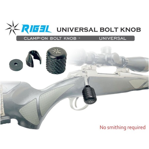RIG3L Bolt Knob - Universal - Black 18mm to 22mm - R3-RBKUNI