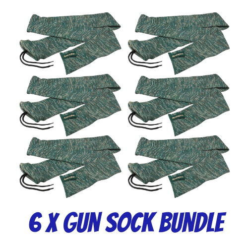 Remington Rifle/Shotgun Silicone Treated Gun Sock 52" - 6 Pack - 18494