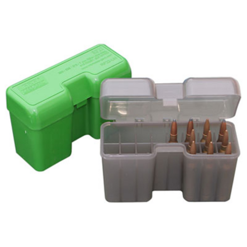 MTM 22 RD Hinged Ammo Box 300 Rem in Smoke - RF22-LM-41