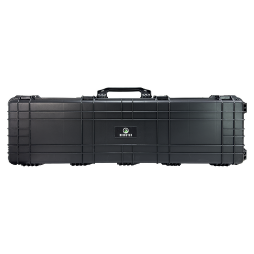 Ridgetek Rolling Double Rifle Case with 2 Padlocks - Black - RL10191