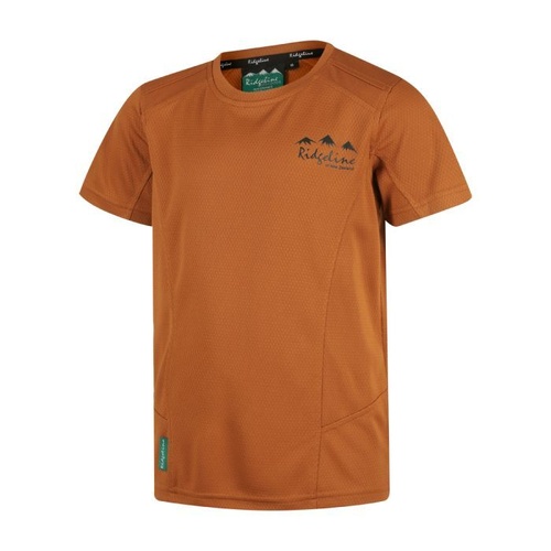 Ridgeline Kids Whanau Tee Rust (6 Year Old) - RLKTSWRT06