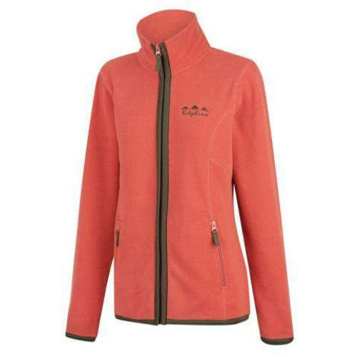 Ridgeline Womens Lowland Zip Fleece Rose 2XL (18)  - RLLFJLLRS5