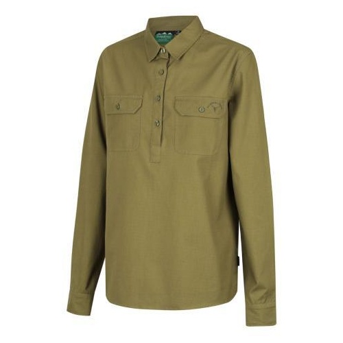 Ridgeline Womens Yard Placket Shirt Sage M  - RLLSHYPSG2