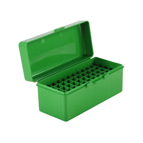 MTM Rifle Ammo Box - 60 Round Flip-Top 243 Win 308 Win 220 Swift - Green RM-60-10