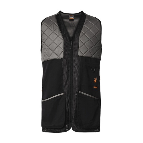 Spika Shooting Vest Charcoal - Adult 3XL - SP-SHV-SPH-3A7