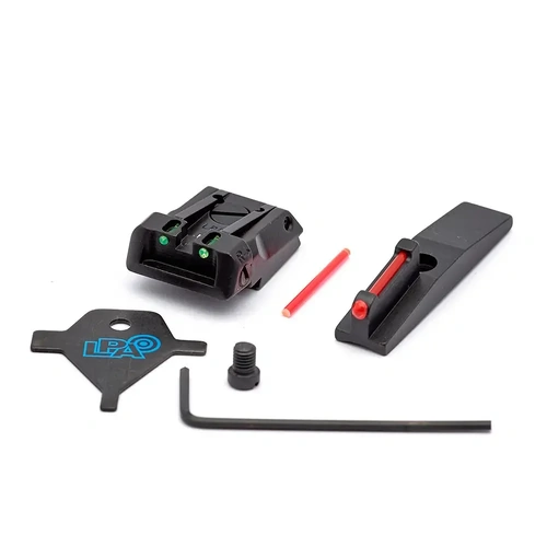 LPA Fibre Optic Sight Set for Ruger Mark IV Competitor, Hunter - SPF21RU