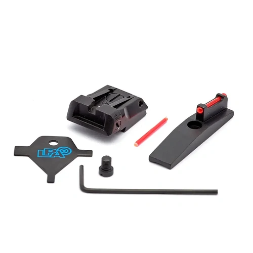 LPA SPS Fibre Optic Sight Set for Ruger Mark IV Competitor & Hunter - SPS21RU6F