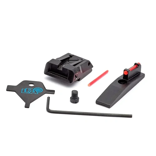LPA SPS Fibre Optic Sight Set for Ruger Mark IV 22/45 LITE - SPS23RU6F