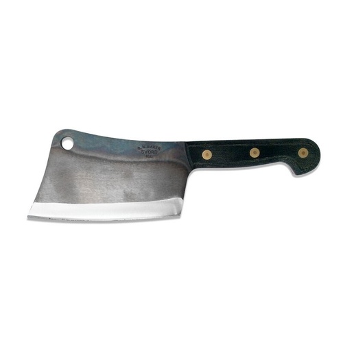 Svord 6" Meat Cleaver with Carbon Steel Blade in Black   - SV6MC