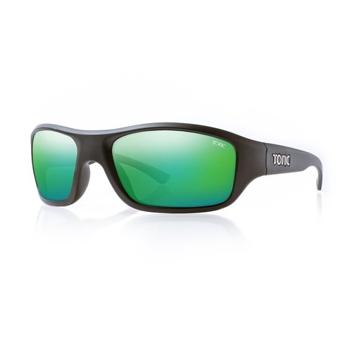 Tonic Evo Matt Black Mirror Green Sunglasses - TEVOBLKGRNMIRR