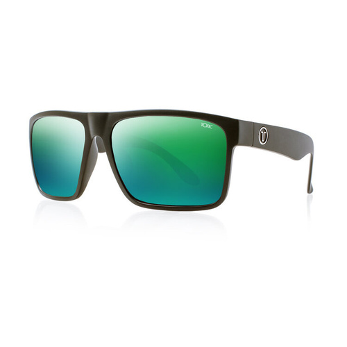 Tonic Outback Matt Black Mirror Green Sunglasses - TOUTBLKGRNMIRR