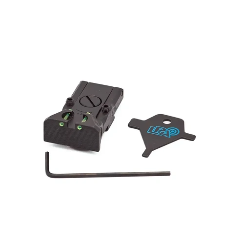 LPA Adjustable Fibre Optic Rear Sight for CZ 75 Tactical Sport - TRT92BWFO