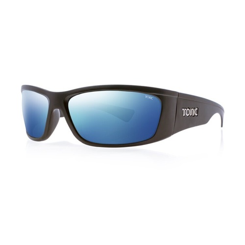 Tonic Shimmer Matt Black Mirror Blue Sunglasses - TSHIBLKBLMIRR