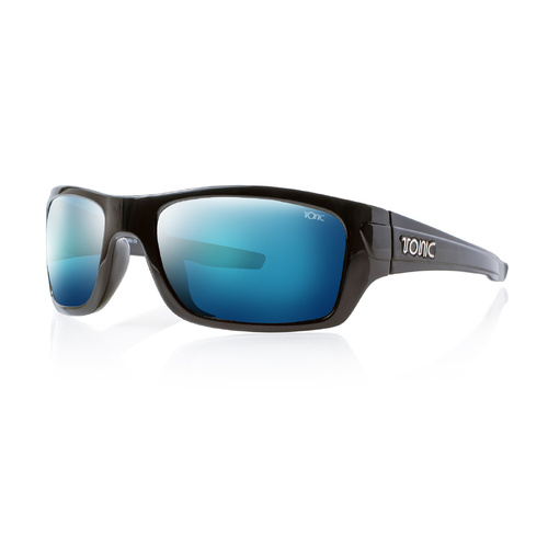 Tonic Trakker Matt Black Mirror Blue Grey Base Sunglasses - TTRABLKBLUMIR