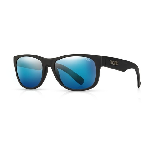 Tonic Wave Matt Black Mirror Blue Sunglasses - TWAVBLKBLUMIRR