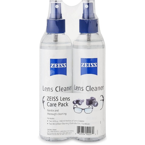 Zeiss Cleaning Spray w/ Microfibre Cloth, 240mL, 2PK - 000000-2390-368