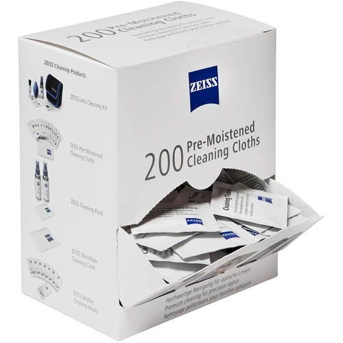 Zeiss Pre-Moistened Cleaning Lens Cloths, 200pk - 2203-468