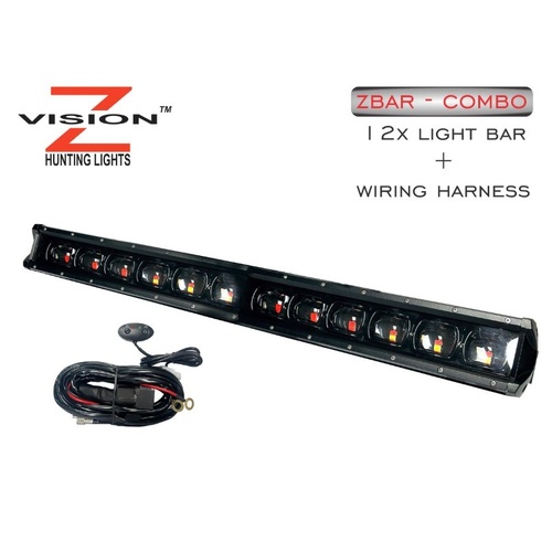 Z-Vision Light Bar - 12 & Wiring Harness - Zbar - RW12 + WH1