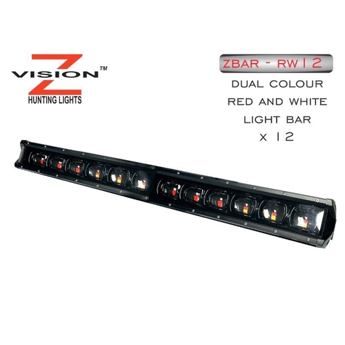 Z-Vision Light Bar - 12 - Red and White - Zbar - RW12