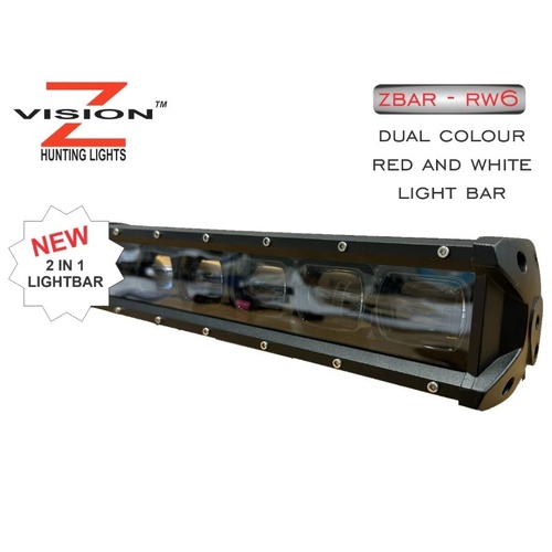 Z-Vision Light Bar - 6 - Red and White - Zbar - RW6